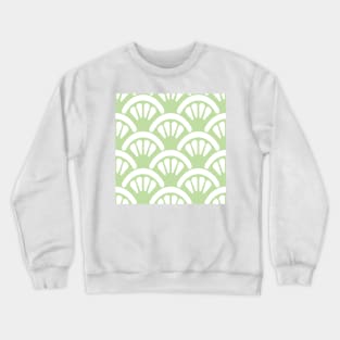 Tea Green Batik Fans Crewneck Sweatshirt